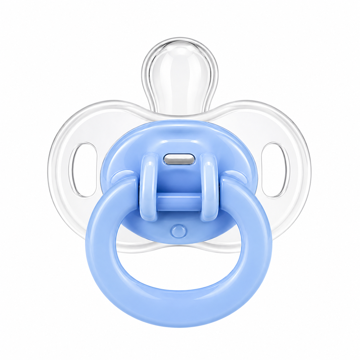Little Minors baby pacifier with silicone soothers, BPA-free and safe for infants, shown in soft pastel colors. - hover image