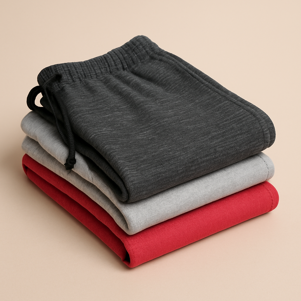 Kids Fleece Trousers Pack of 3/6 with Pocket- Random Color