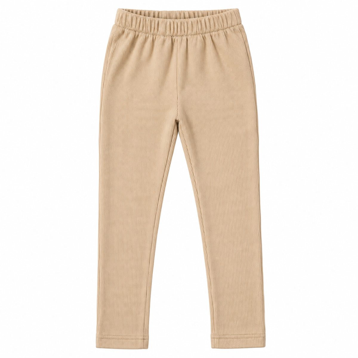 Pack of 3 Little Minors kids ribbed leggings in black and skin tones, soft, stretchy, and comfortable for children. - hover image