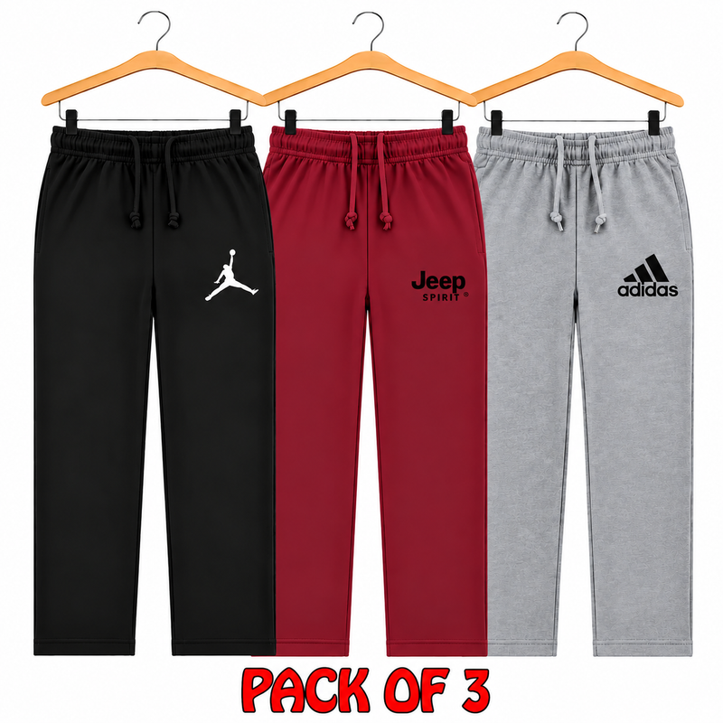 Pack of 3 kids boys trousers 2 to 13 Years
