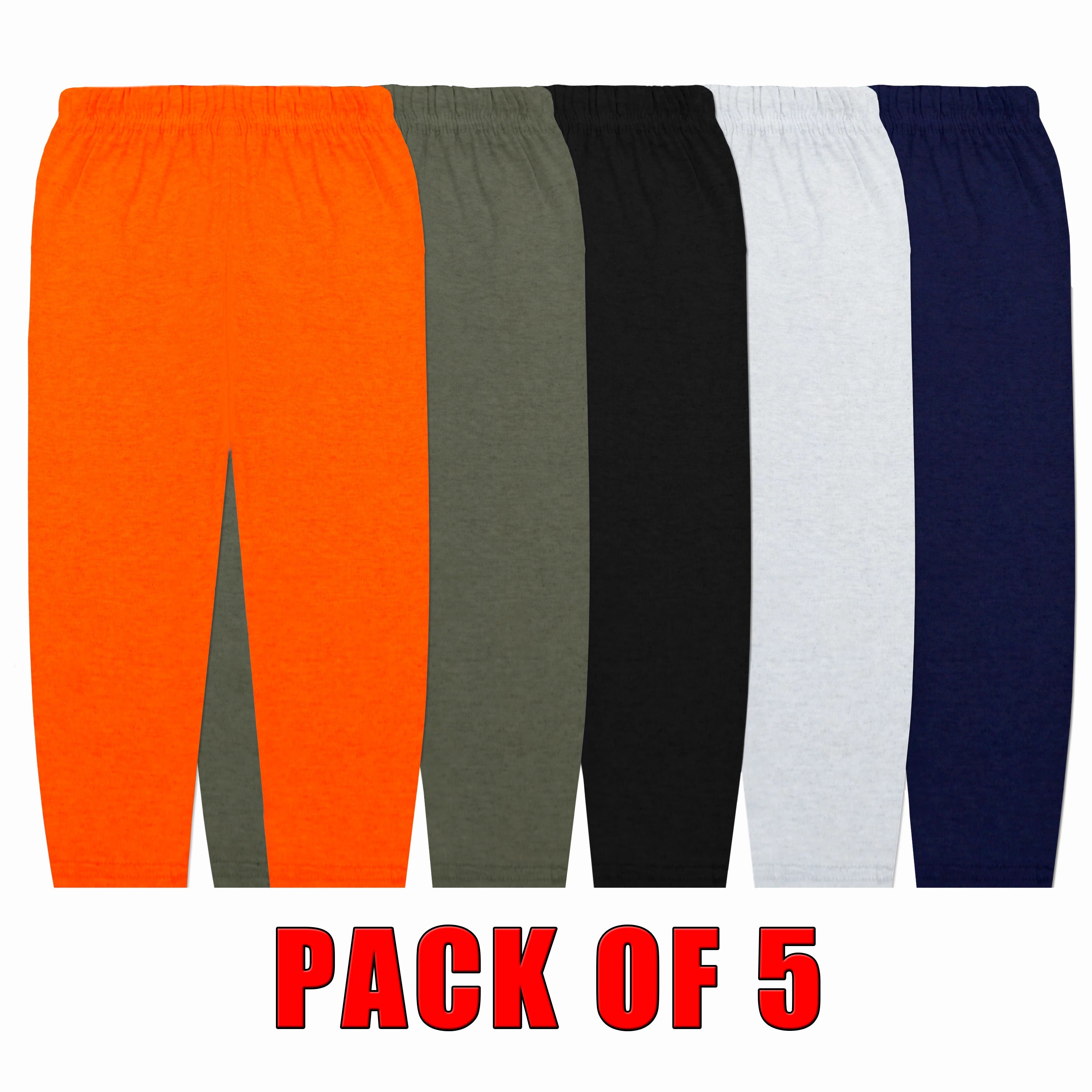 New Born Basic Jersey Cotton Trousers – Pack of 5