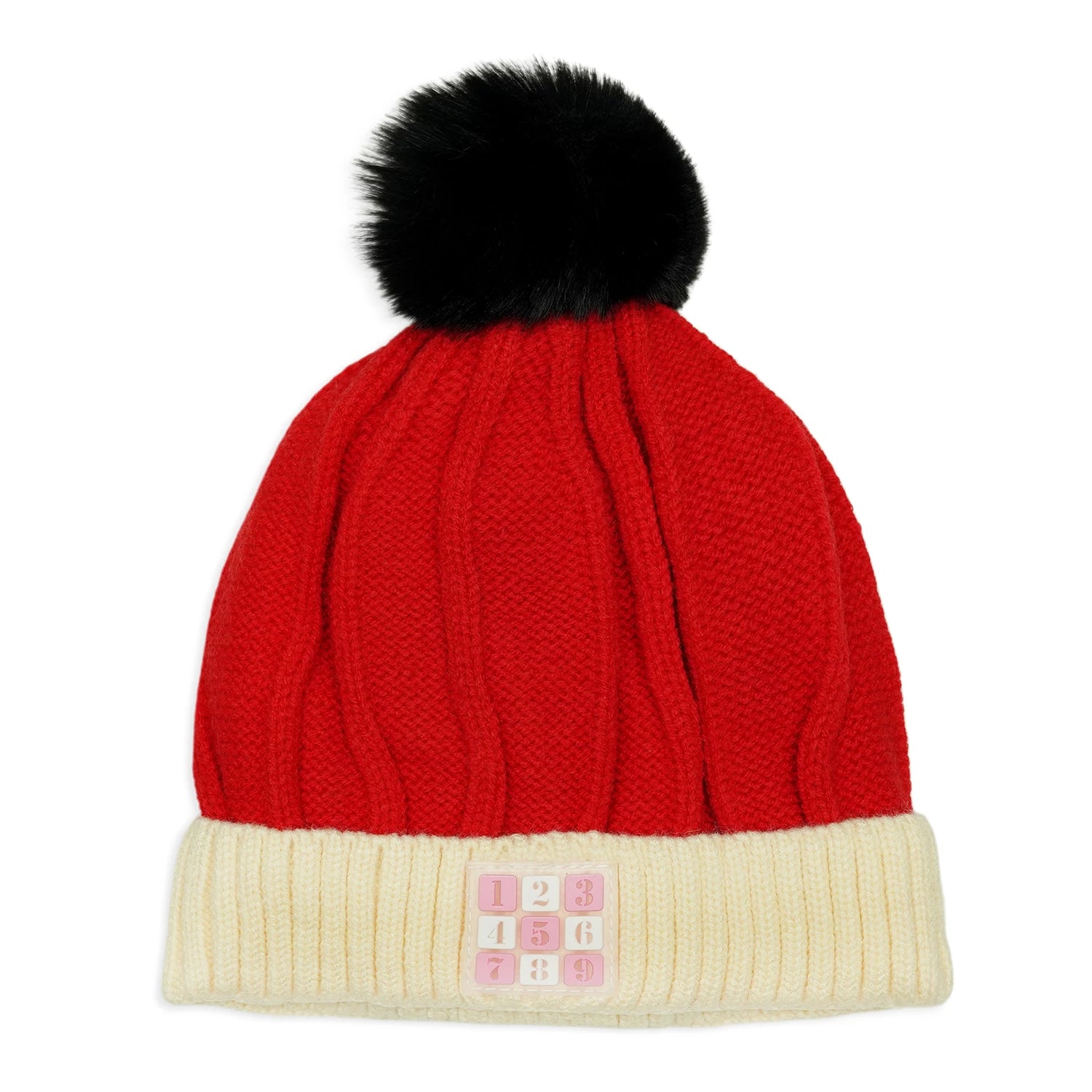 Baby Winter Wool Cap – Numbers Design (6 Months to 3 Years)