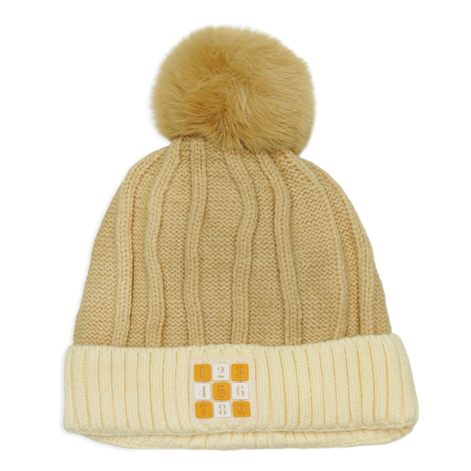 Baby Winter Wool Cap – Numbers Design (6 Months to 3 Years)