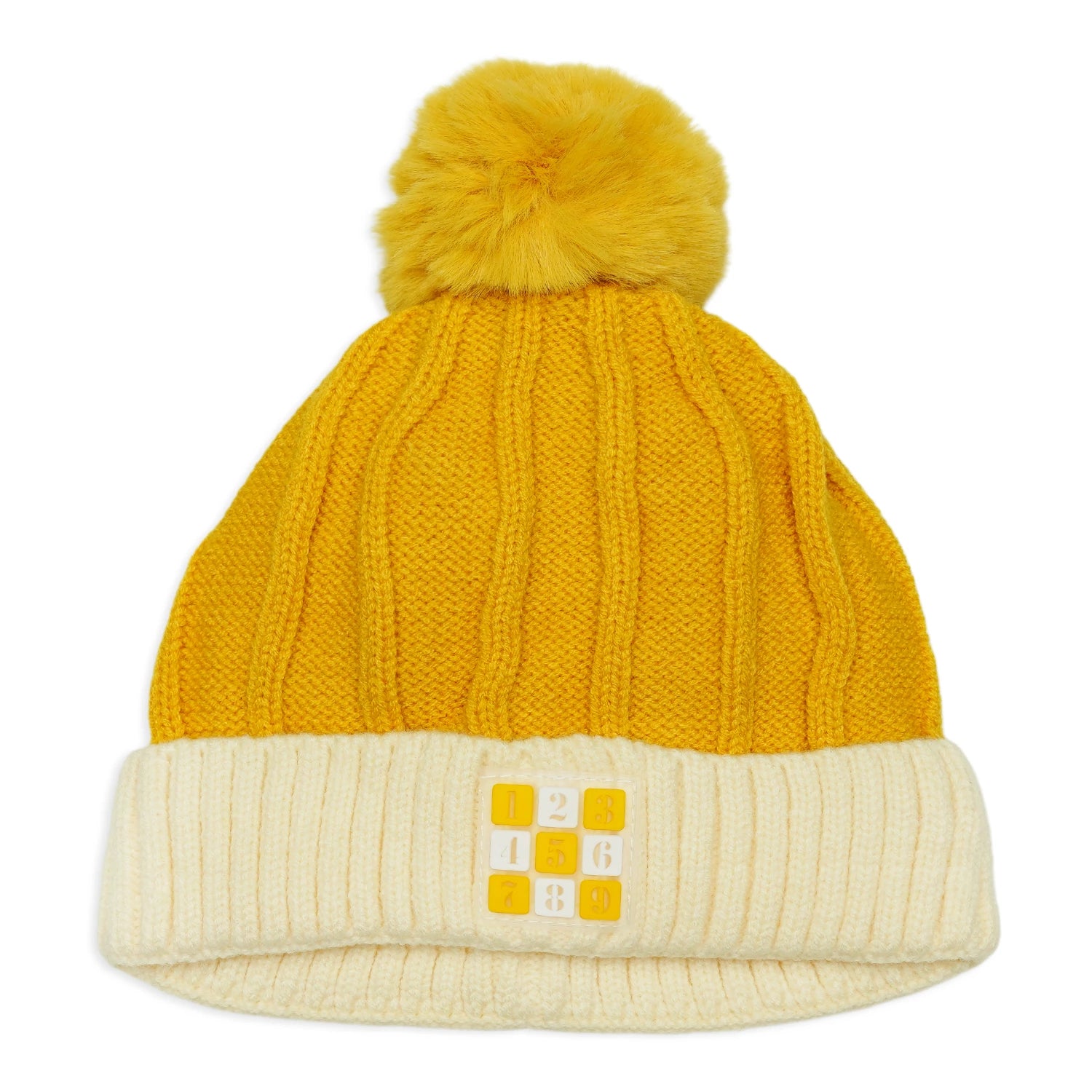 Baby Winter Wool Cap – Numbers Design (6 Months to 3 Years)