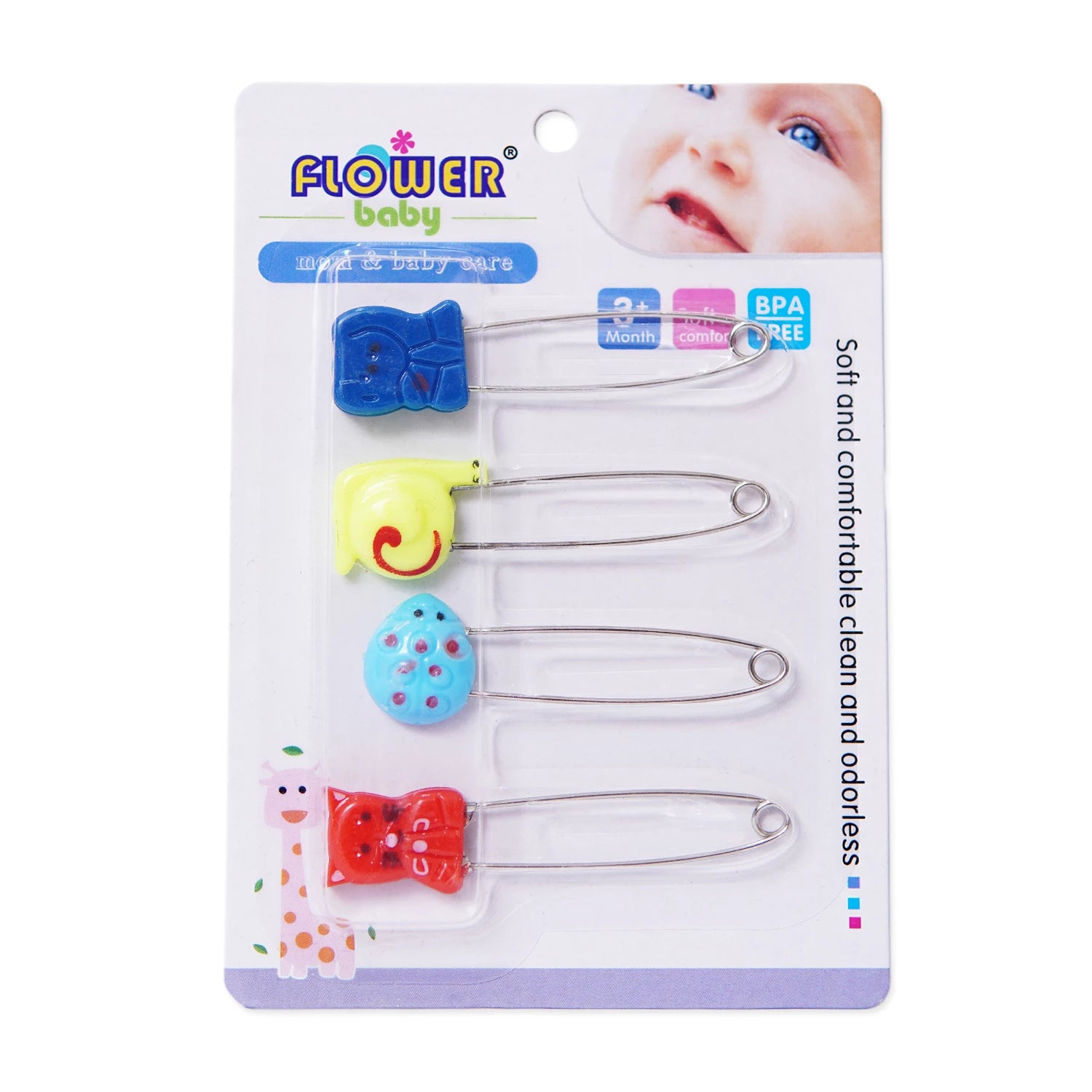 Baby Safety Pins – Pack of 4