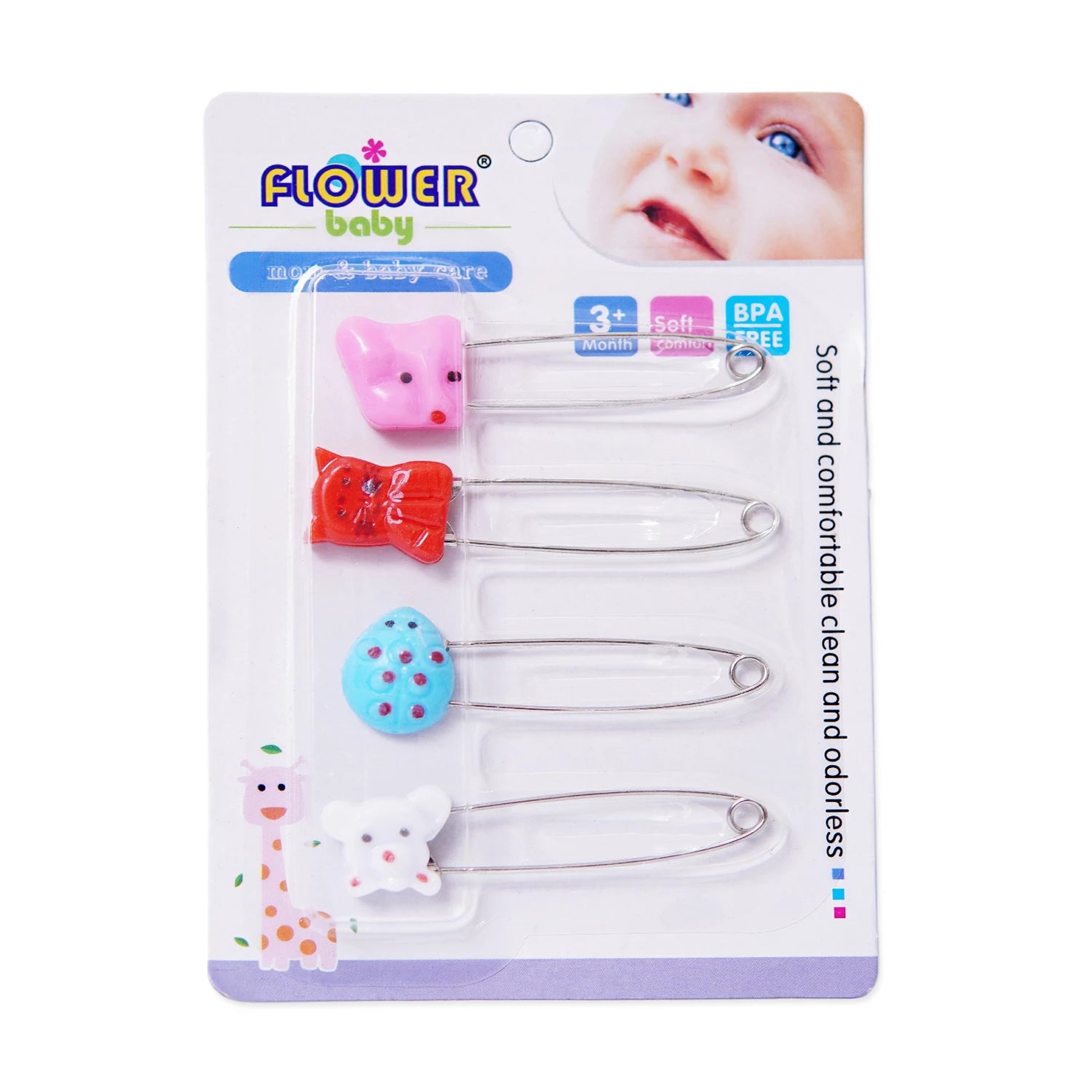 Baby Safety Pins – Pack of 4
