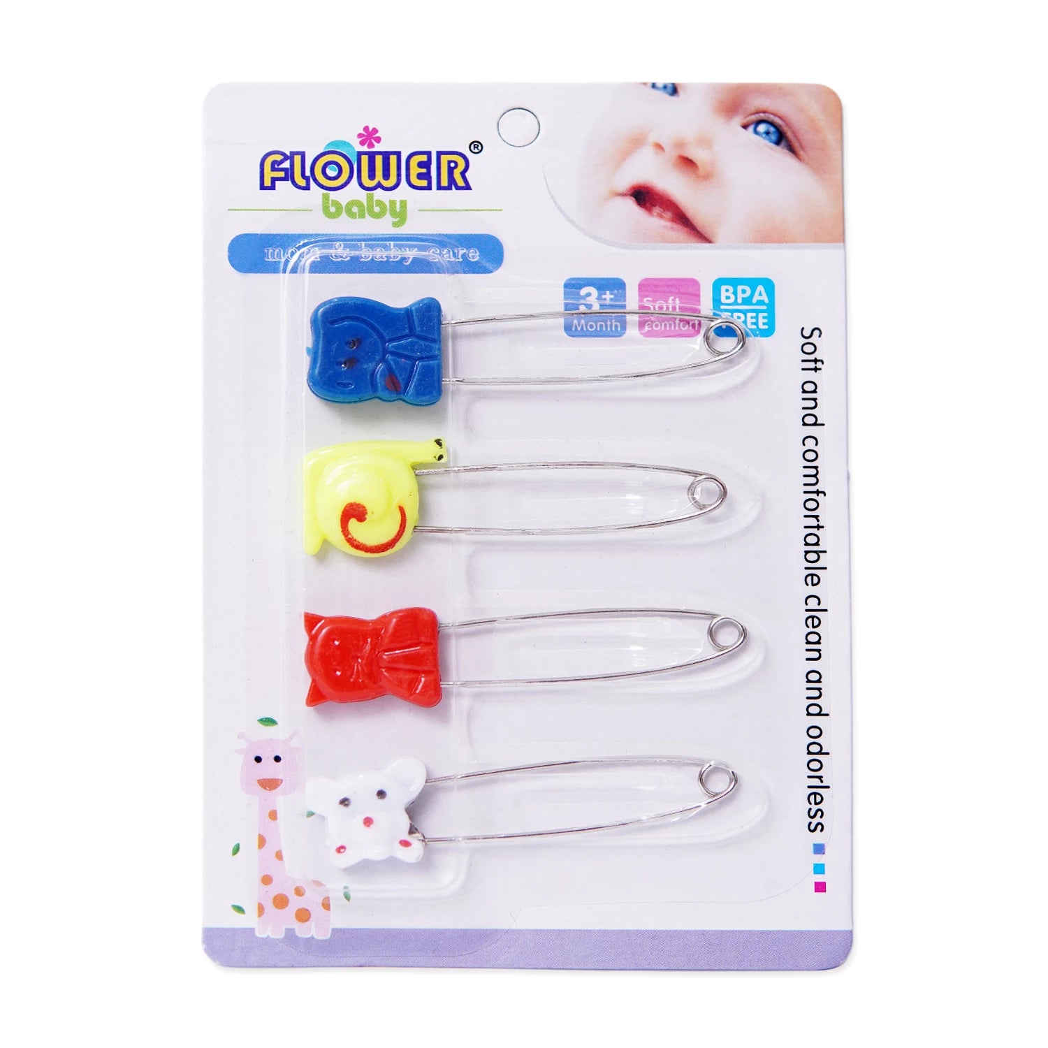 Baby Safety Pins – Pack of 4