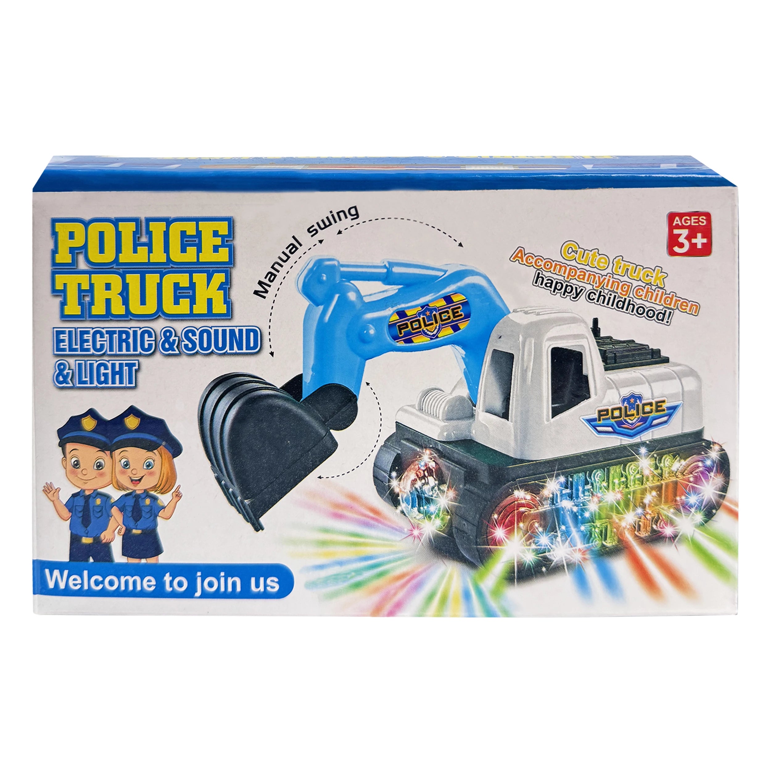 Police Truck Toy – Electric with Sound & Light Effects