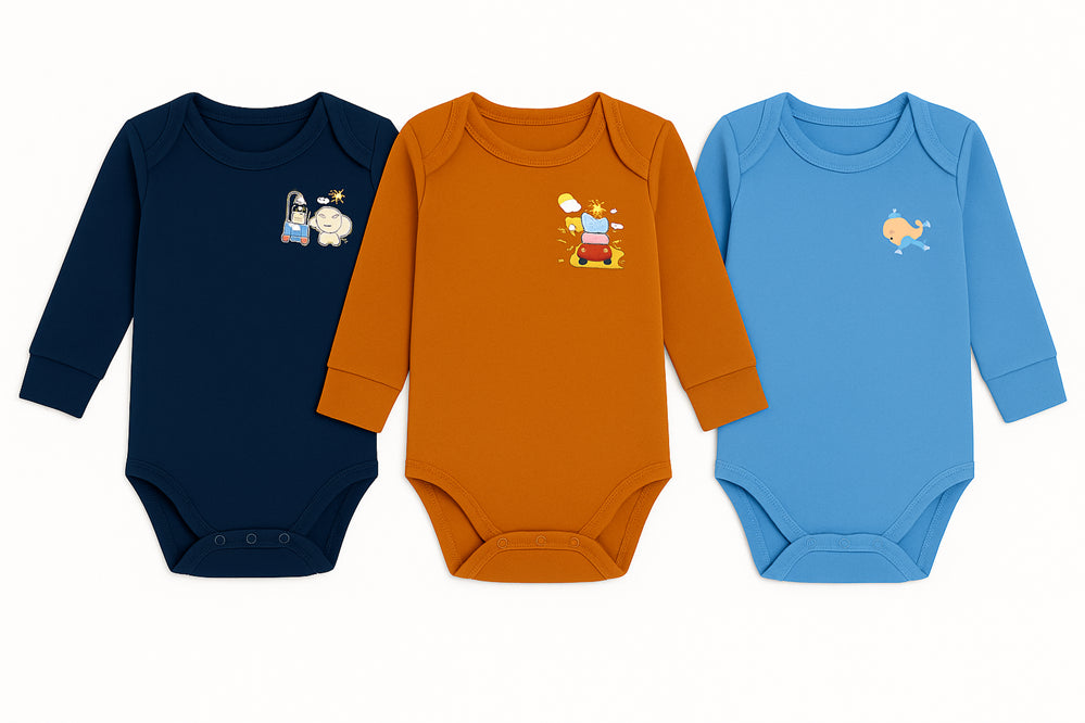 3-pack Little Angel Rompers