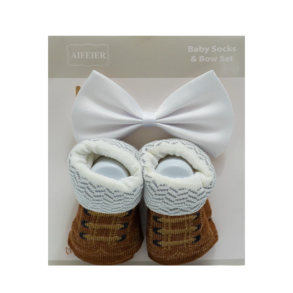 Aifeier Baby Socks and Bow Set