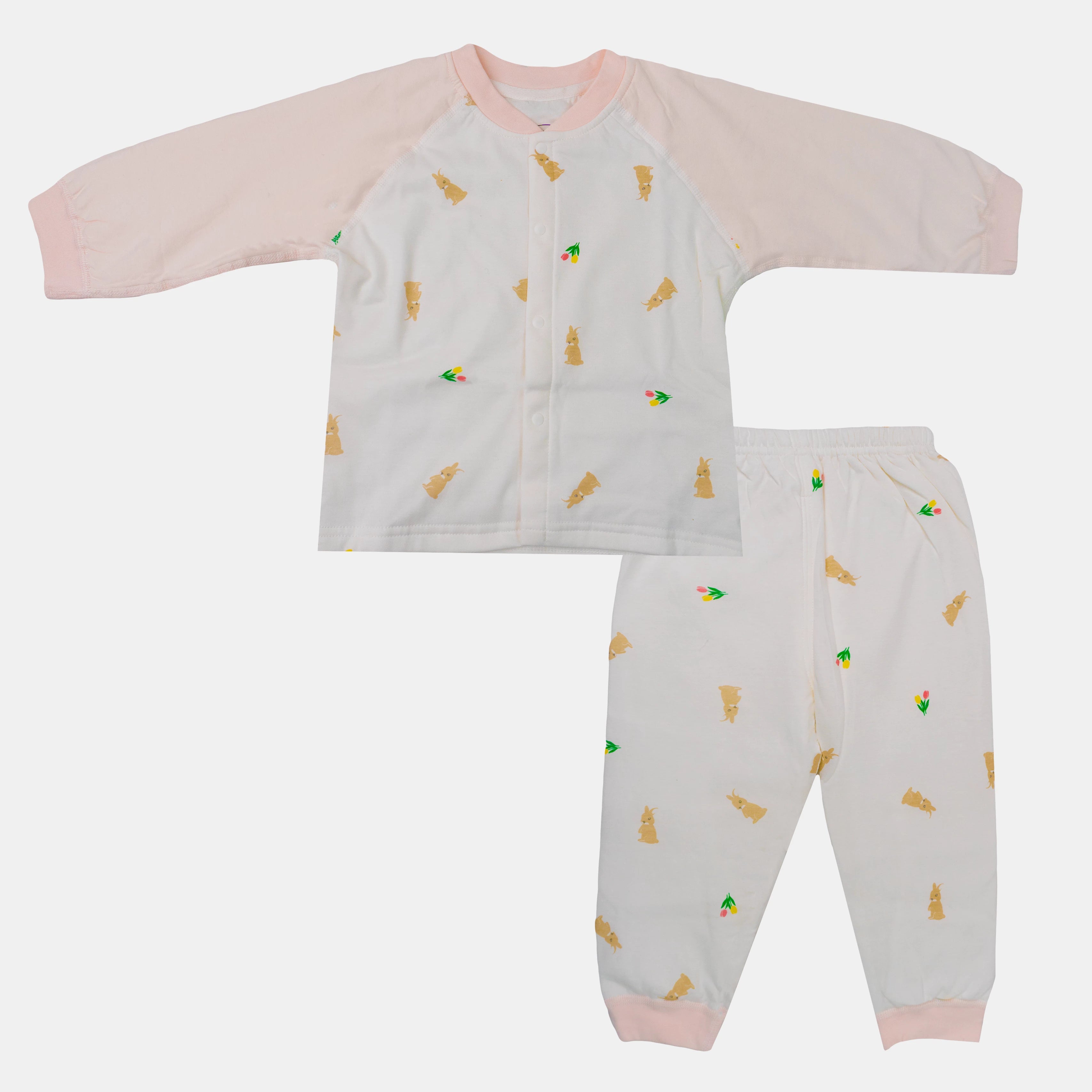 Baby Quilted Night Suit – Warm & Cozy Sleepwear