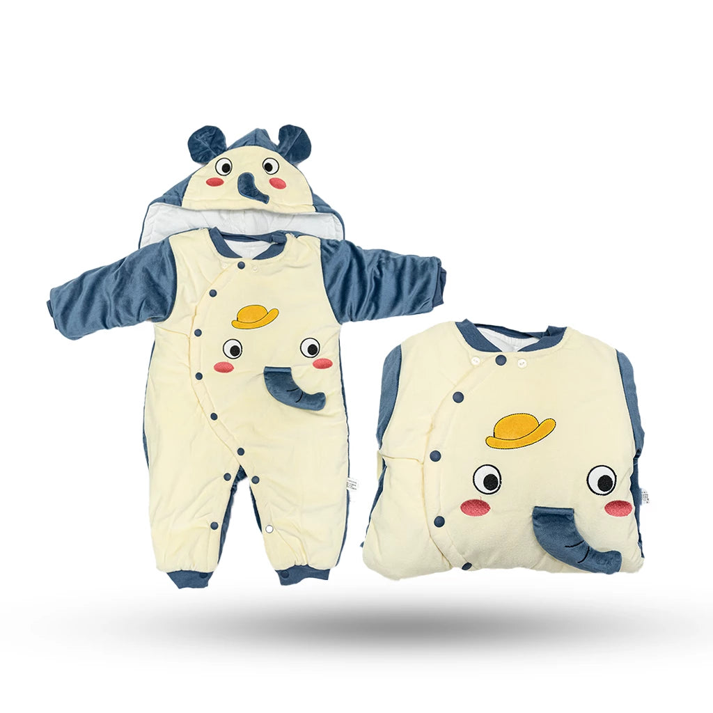 Bear Baby Fleece Romper