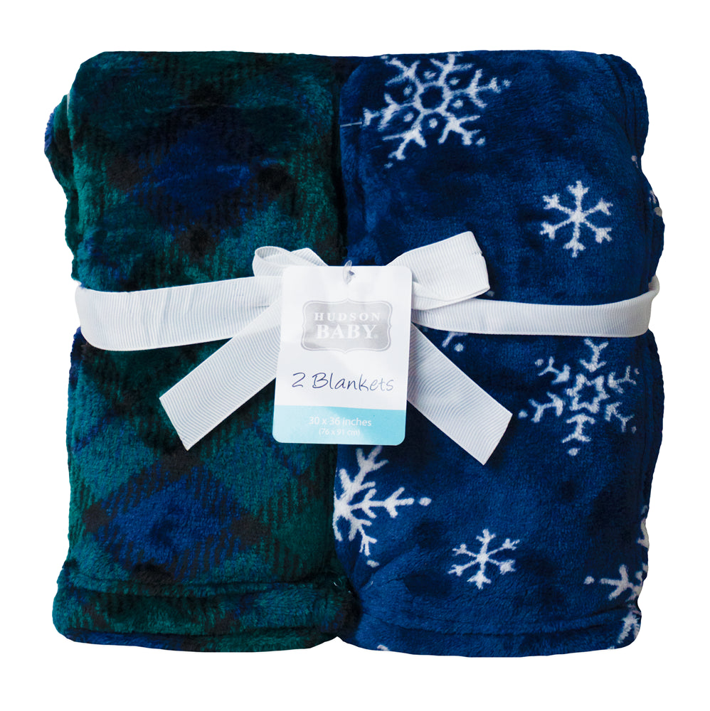 Hudson Baby Pack of 2 Blankets
