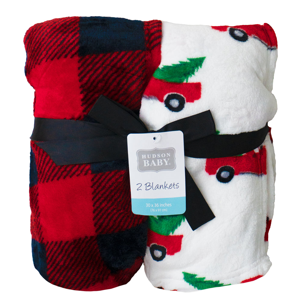 Hudson Baby Pack of 2 Blankets