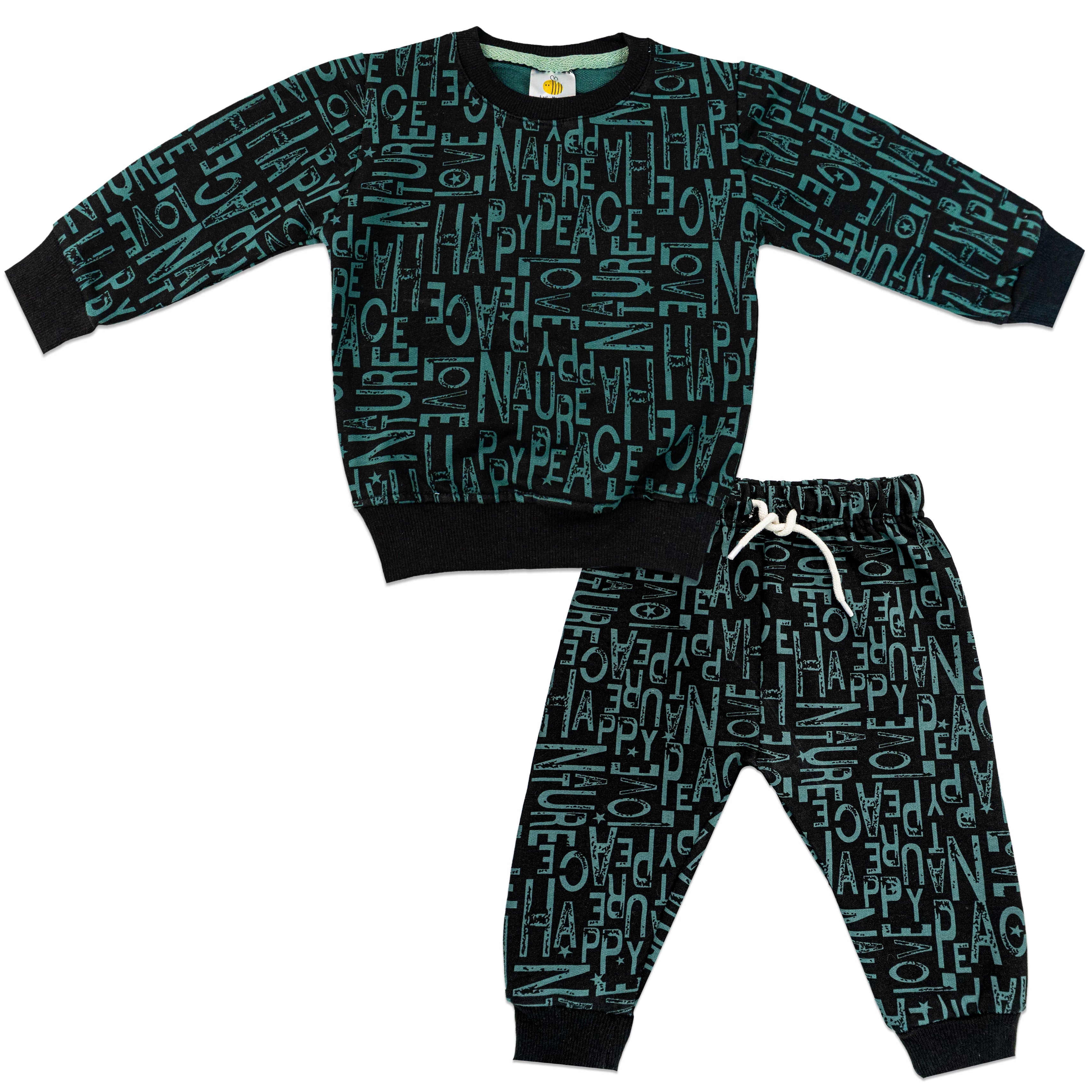 Text Design Fleece Tracksuits