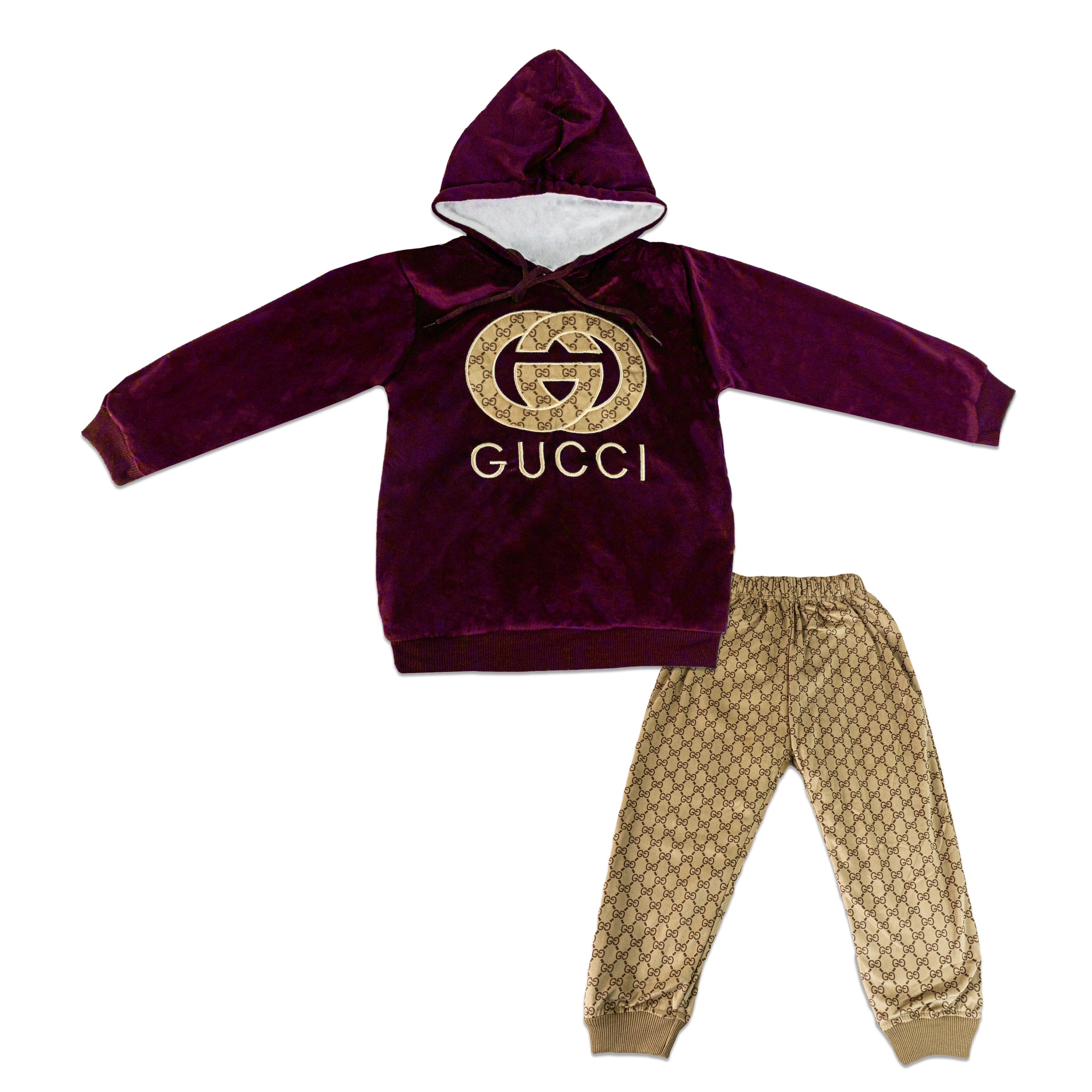Gucci-Inspired Hoodie Set