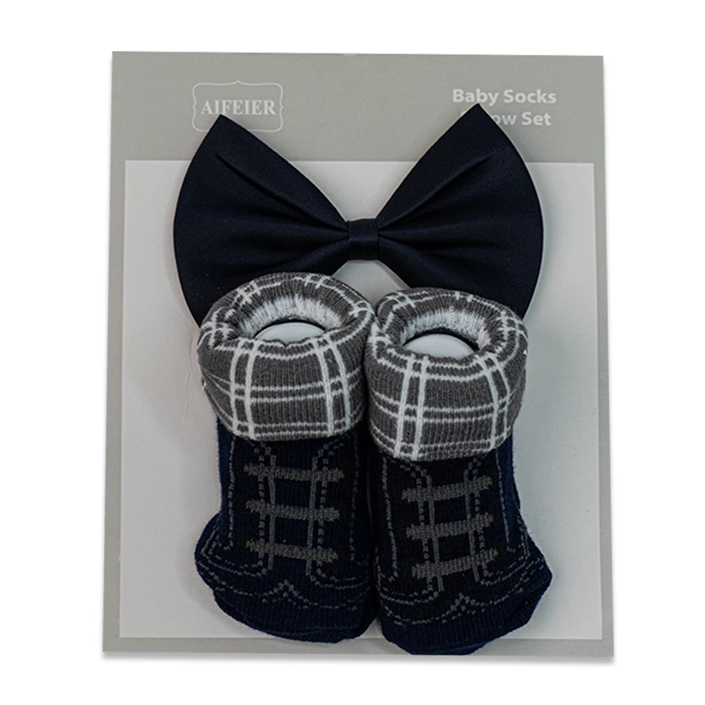Aifeier Baby Socks and Bow Set