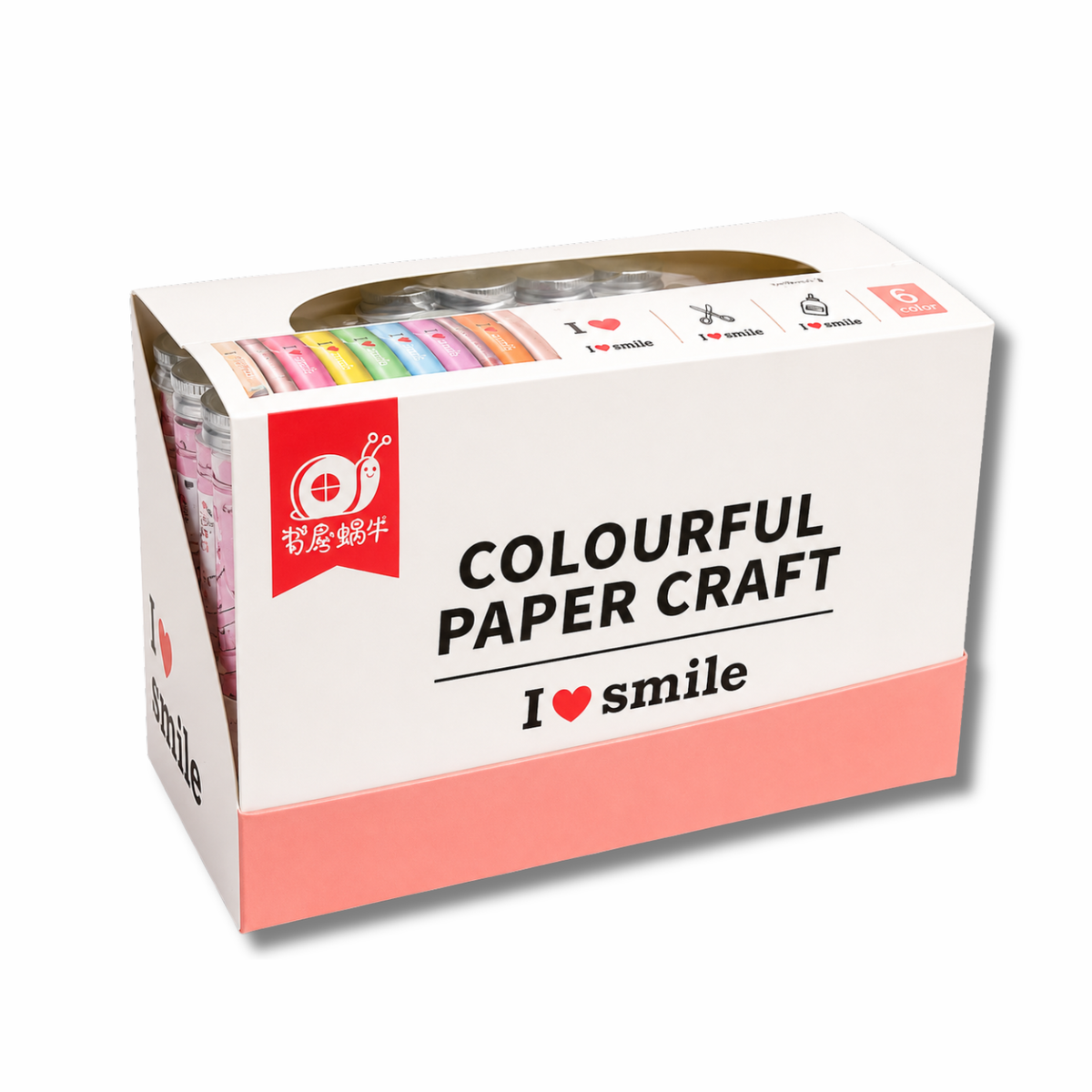 Colourful Paper Craft Set for Kids 6 Colors Creative Art & Craft Kit