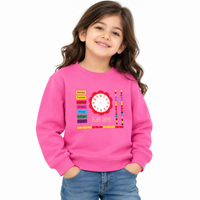 Pack of 2 Kids Fleece Sweatshirts for Boys & Girls – Pink, Maroon & Navy Blue
