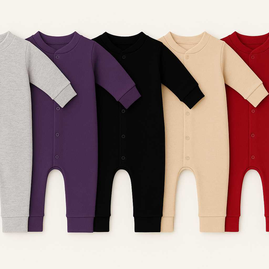 Kids Winter Fleece Romper – ( New Born to 1 Years )