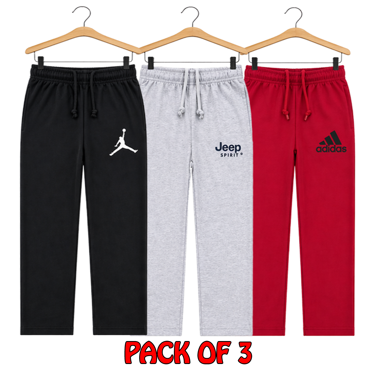 Pack of 3 Kids Premium Jersey Trousers