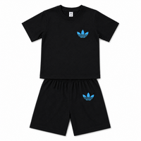 Pack of 5 Little Minors kids summer co-ord sets with soft cotton t-shirts and shorts for boys and girls, casual and comfortable.