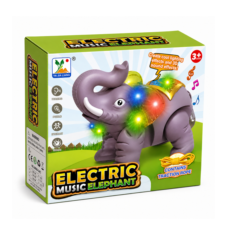 Electric Music Elephant Toy – Interactive Musical Elephant with Lights
