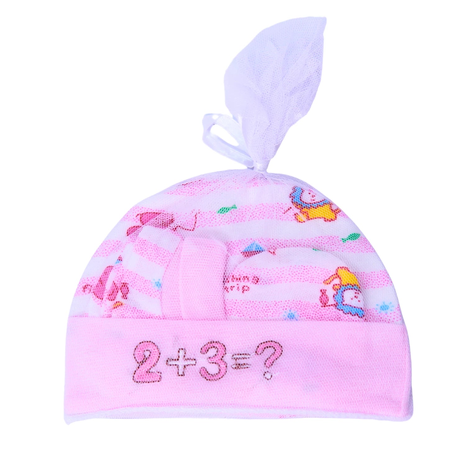 Baby Cotton Cap, Mittens and Booties Set - New Born
