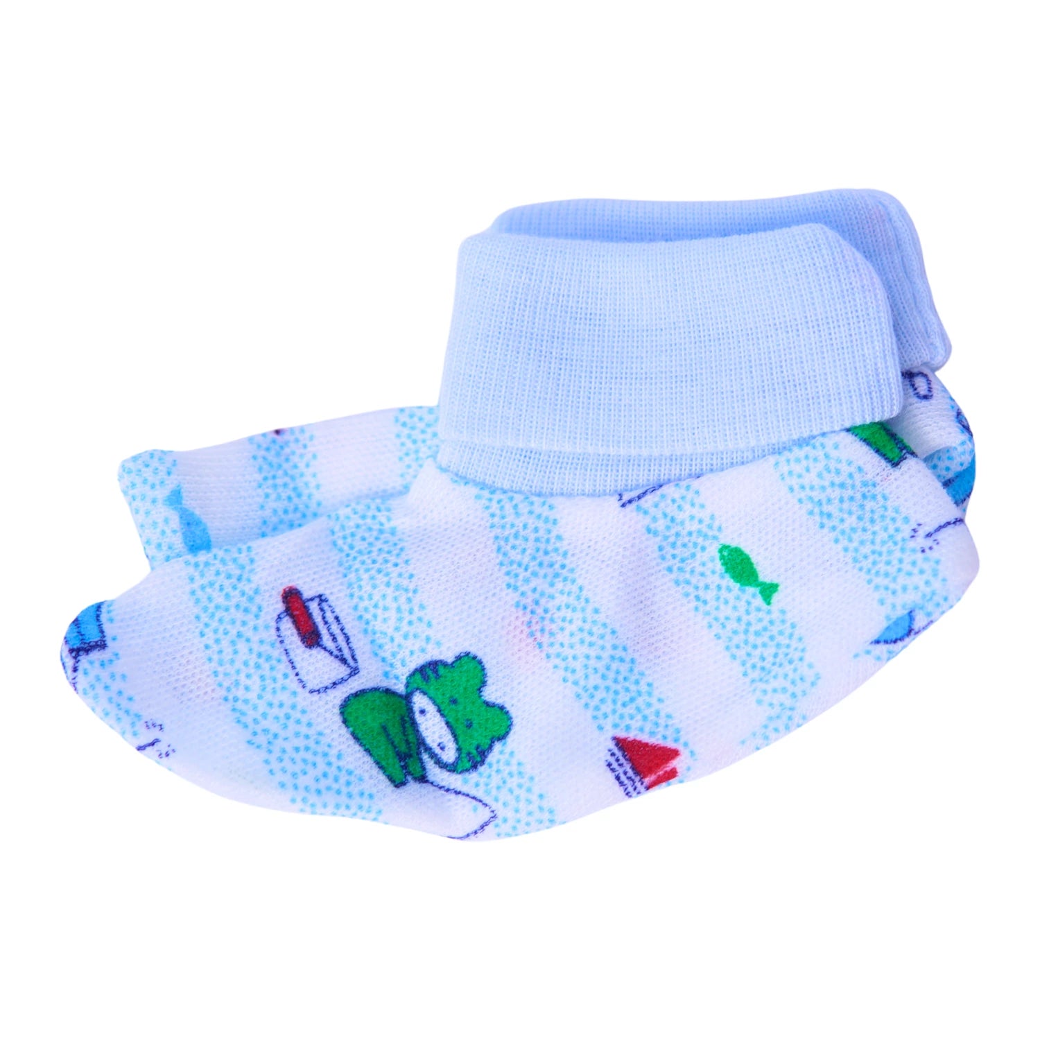 Baby Cotton Cap, Mittens and Booties Set - New Born