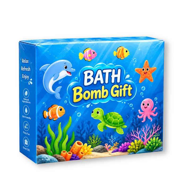 Bath Bomb Gift Set for Kids – Fun & Colorful Bath Fizzers