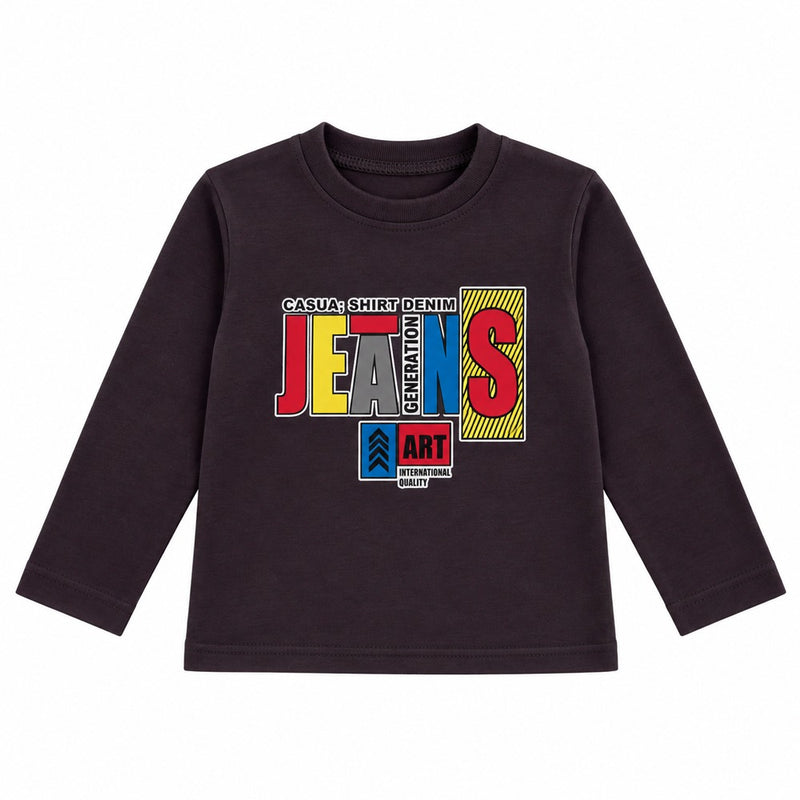 Pack of 5 Kids Full Sleeve T-Shirts – Printed Cotton Sweatshirts