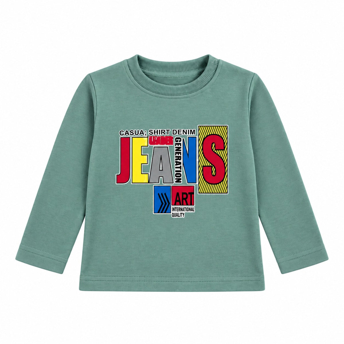 Pack of 5 Kids Full Sleeve T-Shirts – Printed Cotton Sweatshirts - hover image