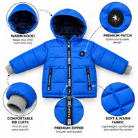 Kids Winter Hooded Puffer Jacket – Warm & Stylish Quilted Jacket