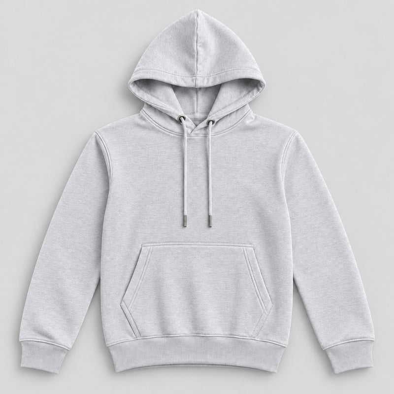 Kids Kangaroo Pocket Hooded Sweatshirt  – Grey