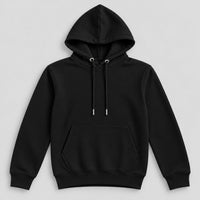 Kids Kangaroo Pocket Hooded Sweatshirt  – Black