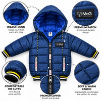 Kids Winter Hooded Puffer Jacket – Warm & Stylish Quilted Jacket