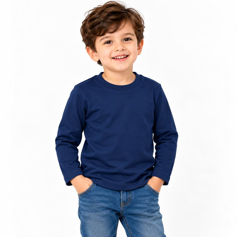 Pack of 6 Kids Round Neck Warmer T-Shirts