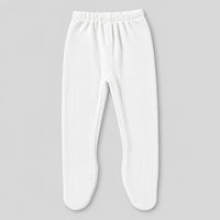 Pack of 3 Girls Ribbed Leggings  – White, Beige & Black