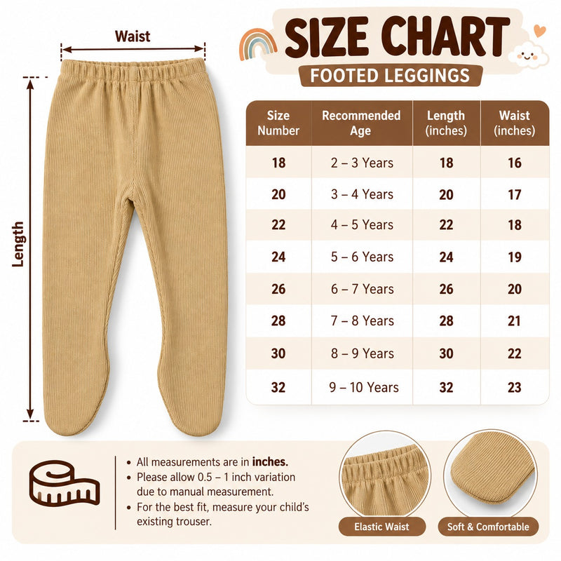 Pack of 3 Girls Ribbed Leggings  – White, Beige & Black