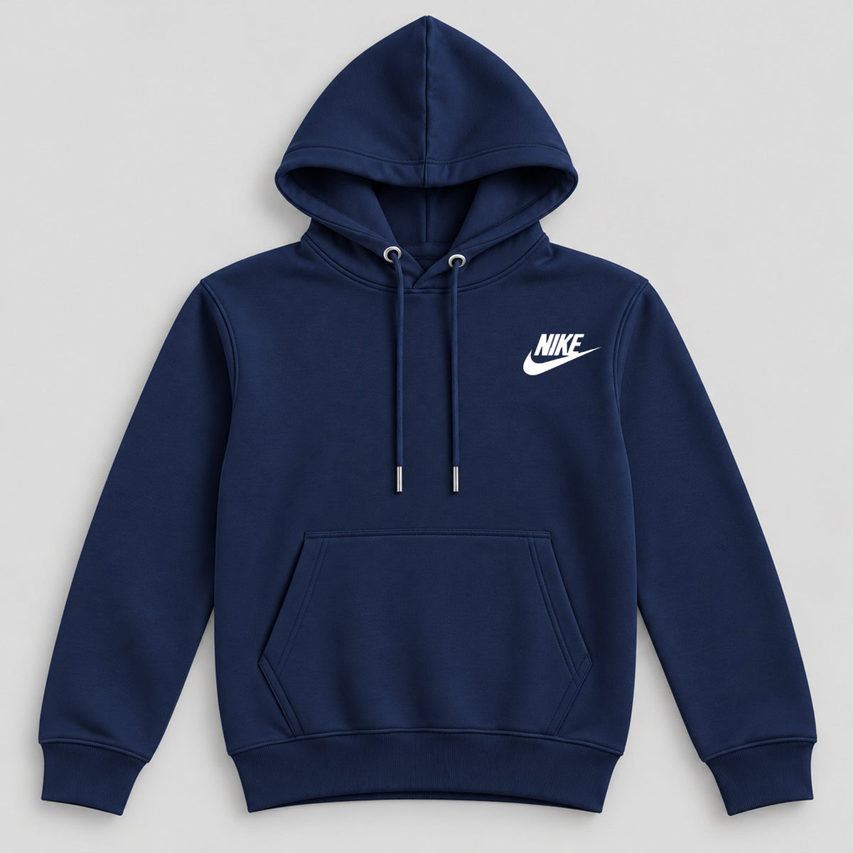 Pack of 3 Kids Kangaroo Pocket Hooded Sweatshirt  – White, Black & Navy Blue - hover image