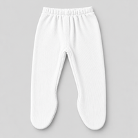 Kids Leggings Black Skin White Soft & Stretchy Trousers