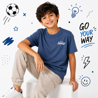 Pack of 5 Little Minors cotton T-shirts for boys aged 6 to 13, featuring colorful, comfortable casual t-shirts for kids.