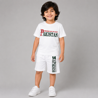 Kids 14 August Independence Day T-Shirt & Shorts Set