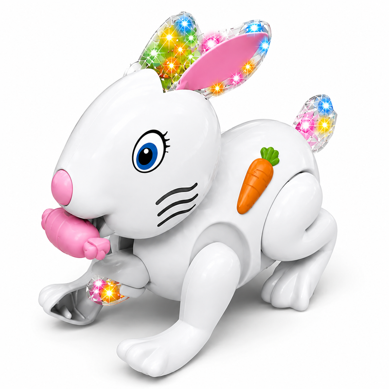 Rabbit Dancing & Walking Musical Toy – Flashing Lights