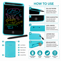 6.5 Inch LCD Writing Tablet for Kids – Reusable Drawing & Writing Pad