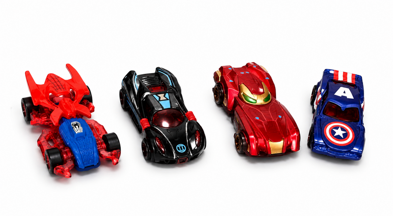 Avengers Superhero Die-Cast Toy Cars Set – Pack of 4 Kids Toy Cars