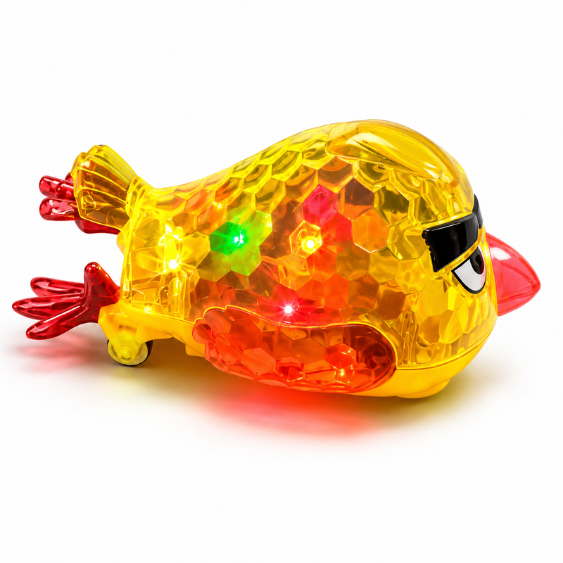 Kids Angry Birds 3D Light-Up Toy Interactive Musical Bird with Colorful Lights