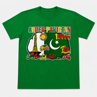 Kids Pakistan Independence Day 14 August Printed T-Shirts.