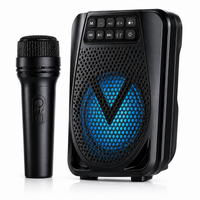 Wireless Bluetooth Speaker with Microphone – 3 Inch Portable Karaoke Speaker