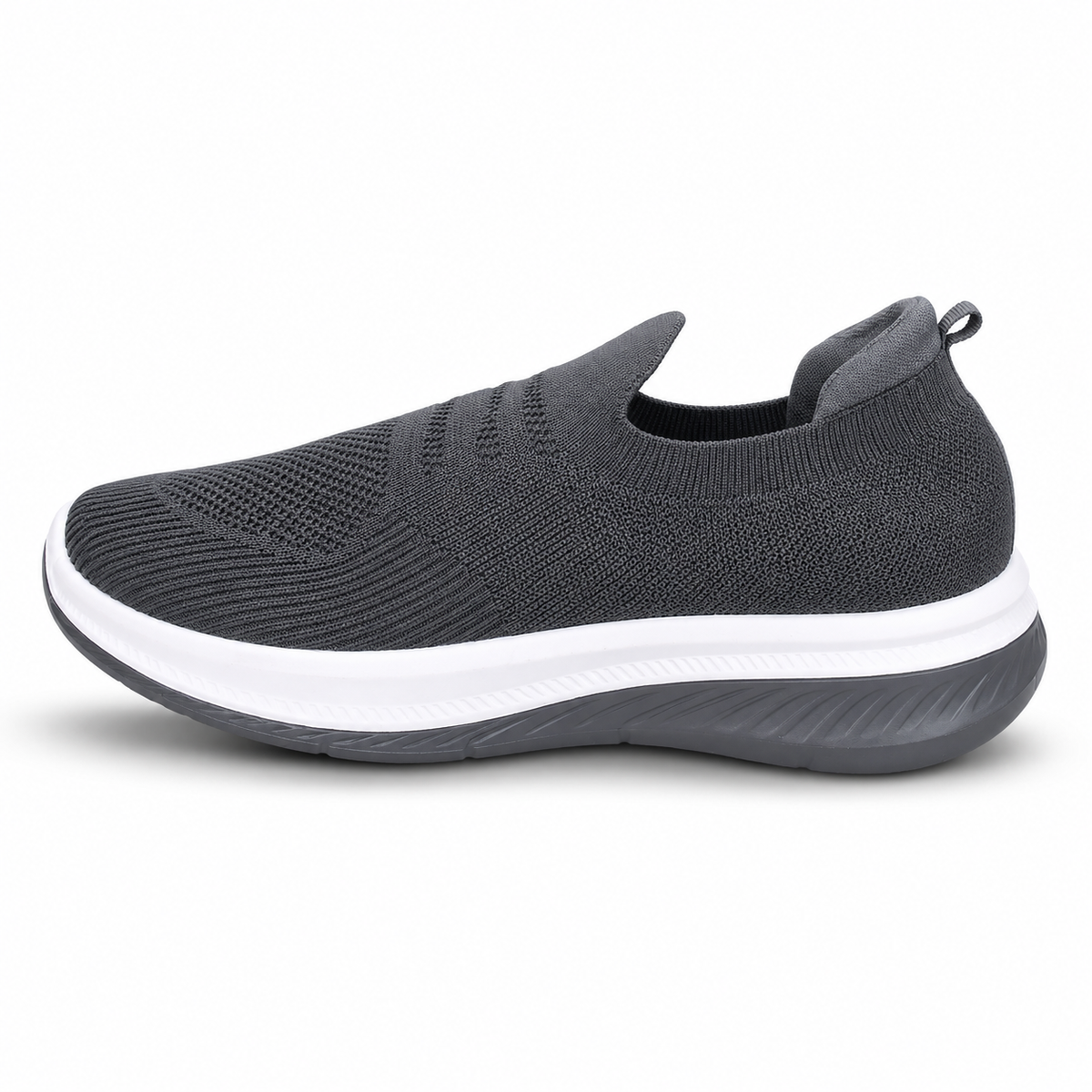 Men’s D.Gray Knit Slip-On Sneakers Shoes ART - hover image